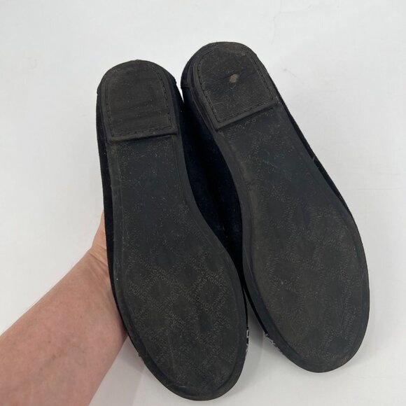 Vionic Minna Ballet Flats Cap Toe Black Suede Size 6.5 - Picture 3 of 7